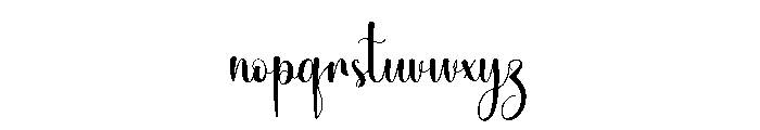 My Darlings Font LOWERCASE