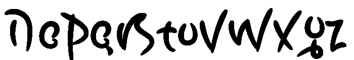 My Day Font LOWERCASE