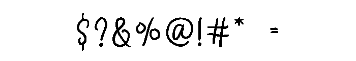My Every Winter Font OTHER CHARS