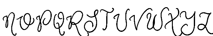 My Every Winter Font UPPERCASE