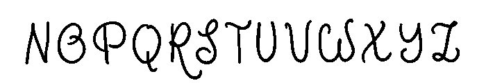 My Every Winter Font LOWERCASE
