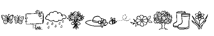 My Little Garden Font OTHER CHARS