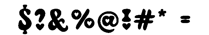 My Love Crush Font OTHER CHARS