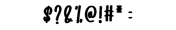 My Night Font OTHER CHARS