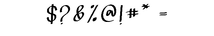 My Thing Font OTHER CHARS