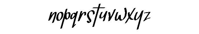 My Thing Font LOWERCASE