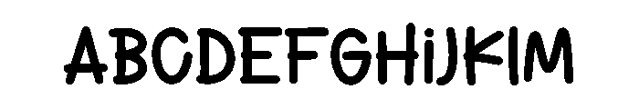 My Things Font UPPERCASE