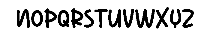 My Things Font UPPERCASE