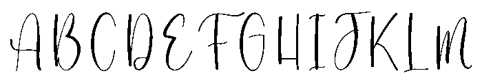 My Wedding Font UPPERCASE