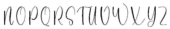 My Wedding Font UPPERCASE