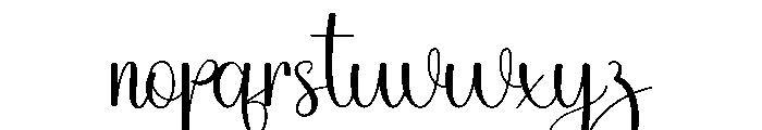 My Wedding Font LOWERCASE