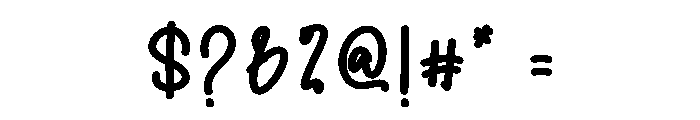 My Wednesday Night1 Font OTHER CHARS