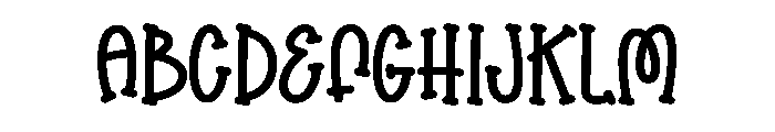 My Wednesday Night1 Font UPPERCASE