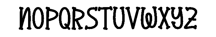 My Wednesday Night1 Font UPPERCASE