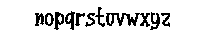 My Wednesday Night1 Font LOWERCASE