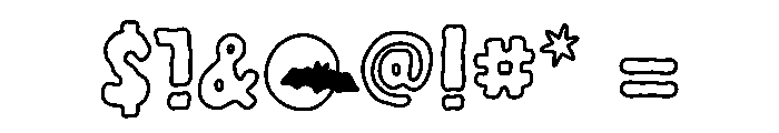 MyBooOutline Font OTHER CHARS