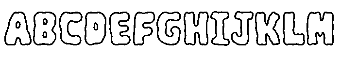 MyBooOutline Font UPPERCASE
