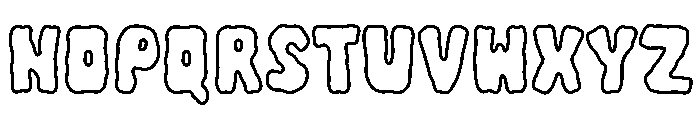 MyBooOutline Font UPPERCASE