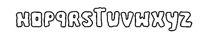 MyBooOutline Font LOWERCASE