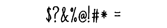 MyFall Regular Font OTHER CHARS