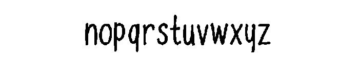 MyFall Regular Font LOWERCASE