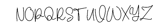 Myabhila Birthdays Font UPPERCASE