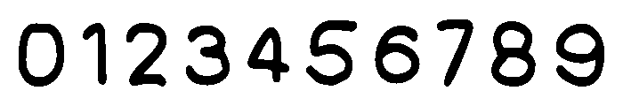 Myana Bold Font OTHER CHARS