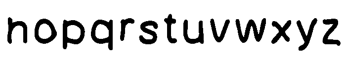 Myana Bold Font LOWERCASE