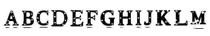 Myfontff Regular Font UPPERCASE