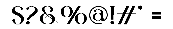 Myftag Reskow Font OTHER CHARS