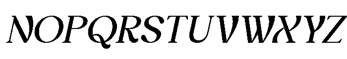 Myles Birsdie Italic Font UPPERCASE