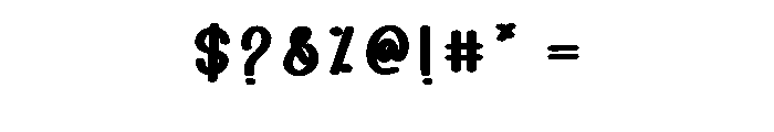Mylove2 Font OTHER CHARS