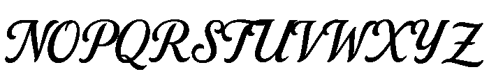 Mylover Font UPPERCASE