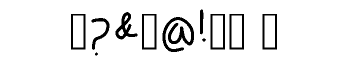 Mymom Regular Font OTHER CHARS