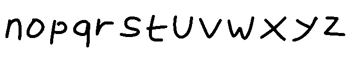 Mymom Regular Font LOWERCASE