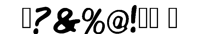 Mystic Classic Regular Font OTHER CHARS
