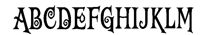 Mystic Cobweb Font UPPERCASE