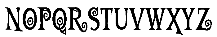 Mystic Cobweb Font UPPERCASE