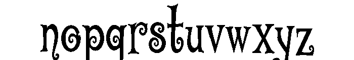 Mystic Cobweb Font LOWERCASE