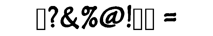 Mystic Hollow Regular Font OTHER CHARS