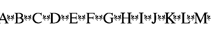 Mystic  Monogram Font UPPERCASE