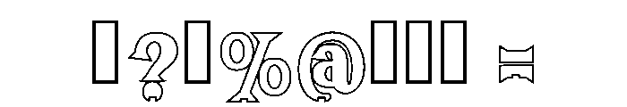 Mystic Shadows Regular Font OTHER CHARS