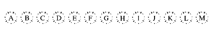 Mystic Star Frame Font UPPERCASE
