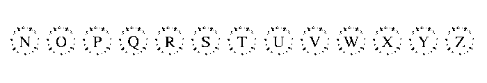 Mystic Star Frame Font UPPERCASE