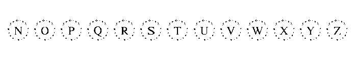 Mystic Star Frame Font LOWERCASE