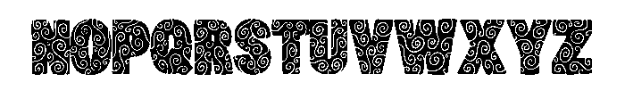 Mystic Swirl Block By S Regular Font LOWERCASE