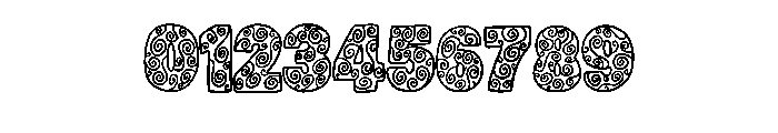 Mystic Swirl Outline By Regular Font OTHER CHARS