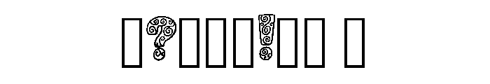 Mystic Swirl Outline By Regular Font OTHER CHARS