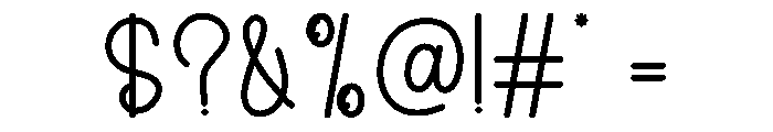 Mystical Signature Font OTHER CHARS