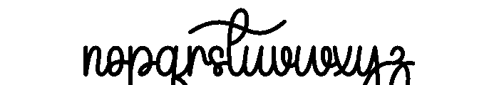 Mystical Signature Font LOWERCASE